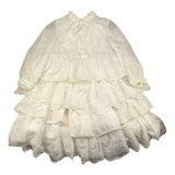 Mimisol Langarmkleid Einfarbig Fragorato Weiß Für Mädchen