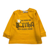 EMC shirt gircollo tinta unita con stampa Giallo per Neonato BX2261 GIALLO EMC 