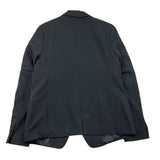 Gaelle Einfarbige Jacke mit schwarzen Logo-Ärmeln für Mädchen