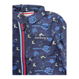 Cesare Paciotti Uni-Shirt mit blauem Blumenmuster für Neugeborene