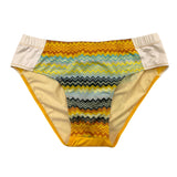 Missoni Kostümmodell Slip einfarbig mit gelbem Aufdruck für Jungen