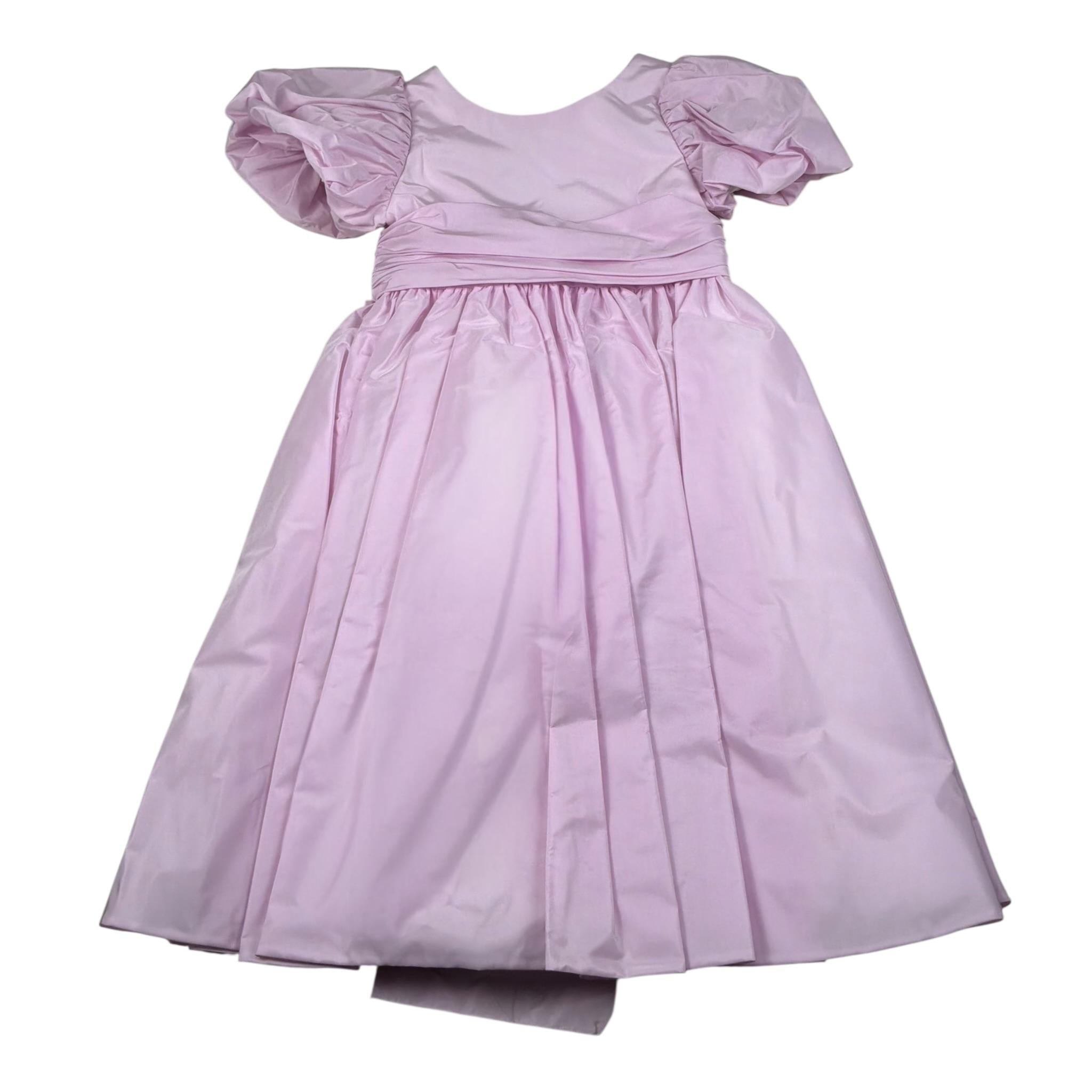 Raffaella Abito Cerimonia Tinta Unita Mezza Manica per Bambina CISTERNINOO LILLA RAFFAELLA 