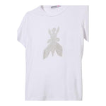 PATRIZIA PEPE t-shirt girocollo tinta unita brillantinato Bianco per Bambina 7M0819 BIANCO PATRIZIA PEPE 