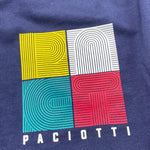 CESARE PACIOTTI shirt girocollo tinta unita con stampa in contrasto Blu per Neonato TSP5318BN BLU CESARE PACIOTTI 