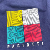 CESARE PACIOTTI shirt girocollo tinta unita con stampa in contrasto Blu per Neonato TSP5318BN BLU CESARE PACIOTTI 