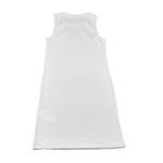 Shopart Abito Giromanica Tinta Unita con Stampa per Bambina SAJDR000409 BIANCO SHOPART 