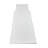 Shopart Abito Giromanica Tinta Unita con Stampa per Bambina SAJDR000409 BIANCO SHOPART 