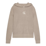 Calvin Klein Maglia Tinta Unita con Cappuccio per Bambino IB0IB02413 BEIGE CALVIN KLEIN 