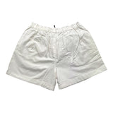 Cecyle Einfarbige Jeansshorts mit elastischer Taille in Weiß für Mädchen