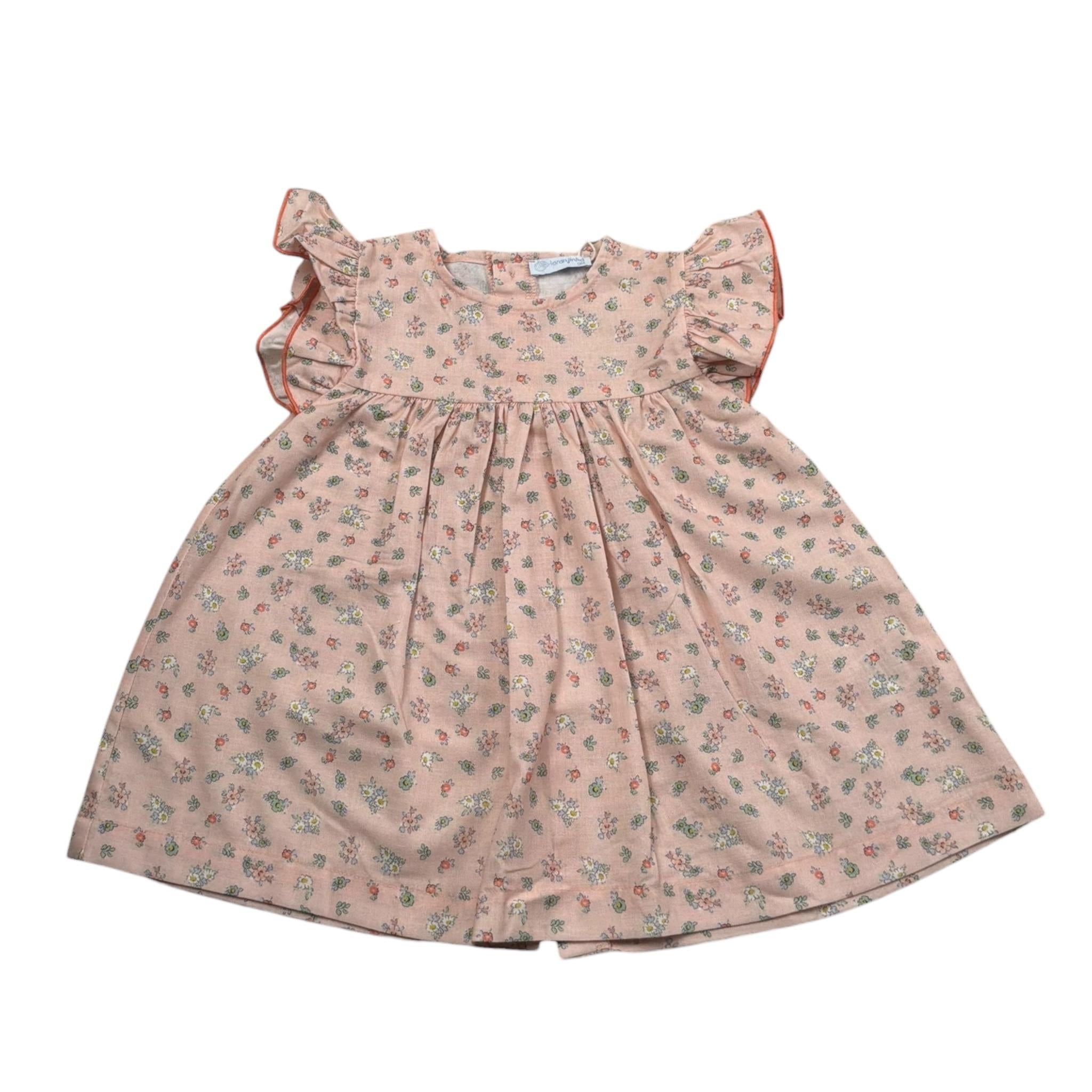 Laranjinha Abito Tinta Unita con Stampa Fiori per Neonata 92950V5817R51 ROSA LARANJINHA 