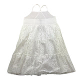 4Giveness Abito Tinta Unita Traforato per Bambina FGCG3992 BIANCO 4GIVENESS 