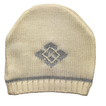 LA STUPENDERIA cappello tinta unita con ricami Panna per Neonato WBCP51 PANNA LA STUPENDERIA 