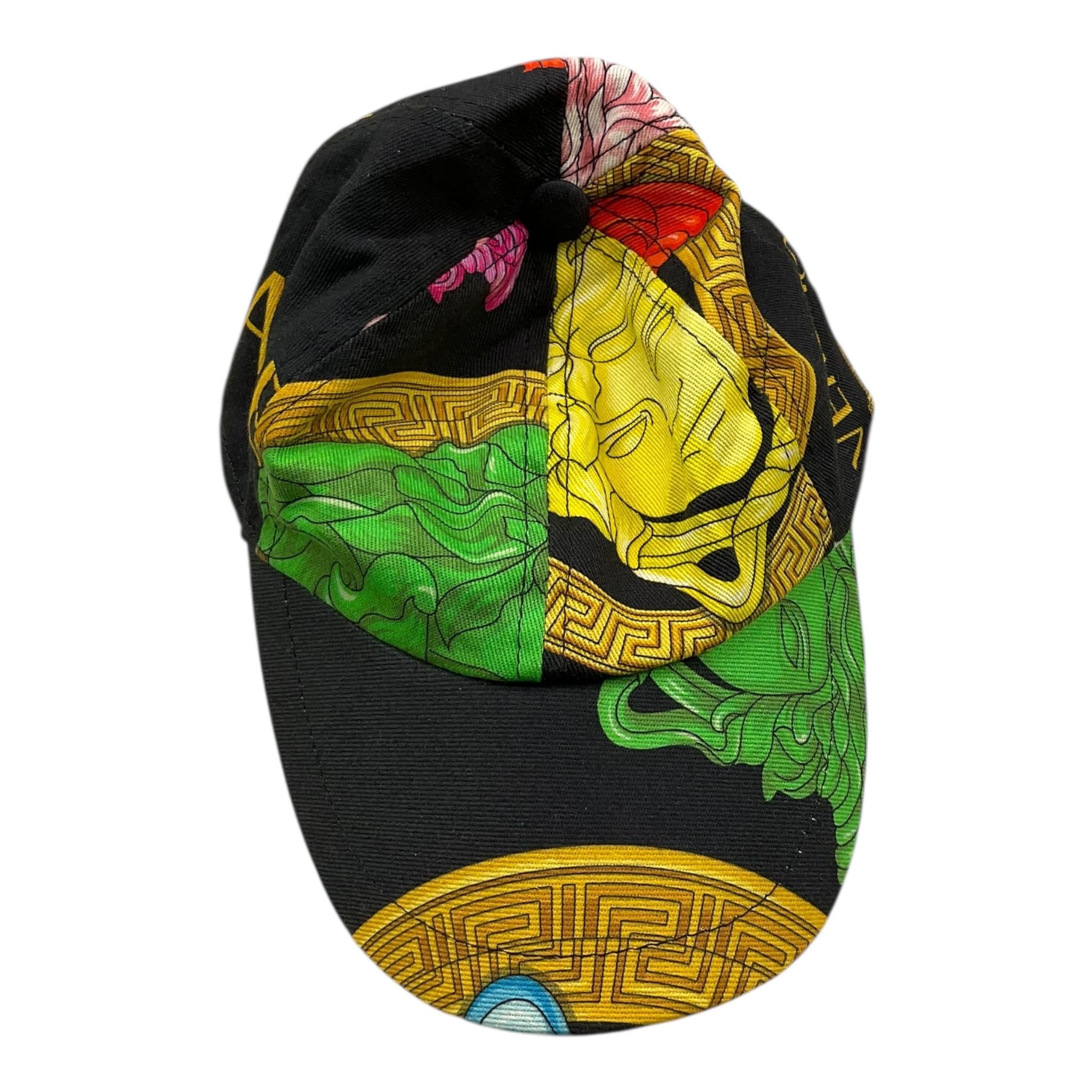 VERSACE berretto stampa fantasia Nero per Bambino 1000510 NERO VERSACE 