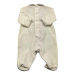 BARCELLINO tutina manica lunga in ciniglia Bianco per Neonato 105101 BIANCO BARCELLINO 