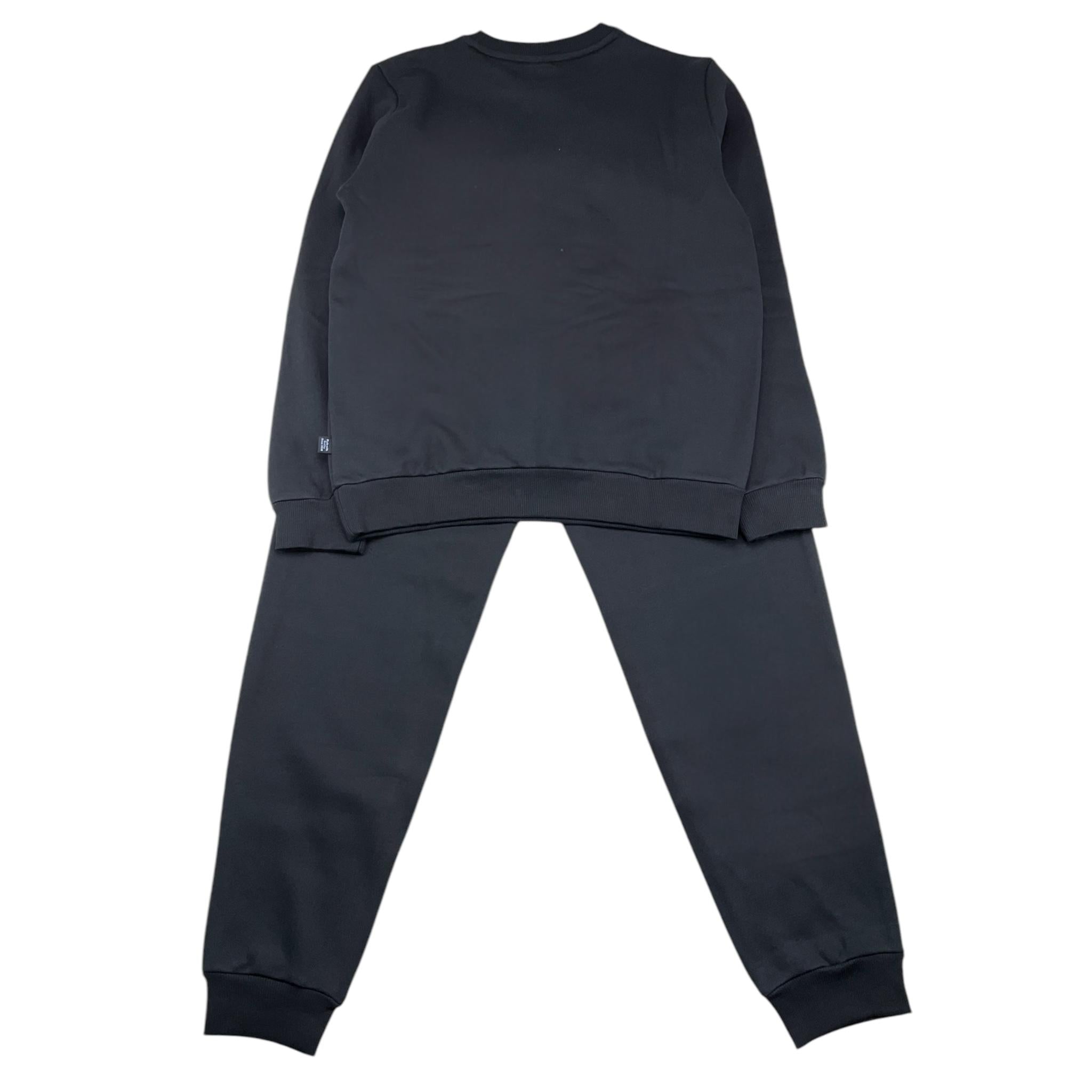 PUMA completo 2 pezzi felpa-pantalone tinta unita Nero per Bambino 670884 NERO PUMA 