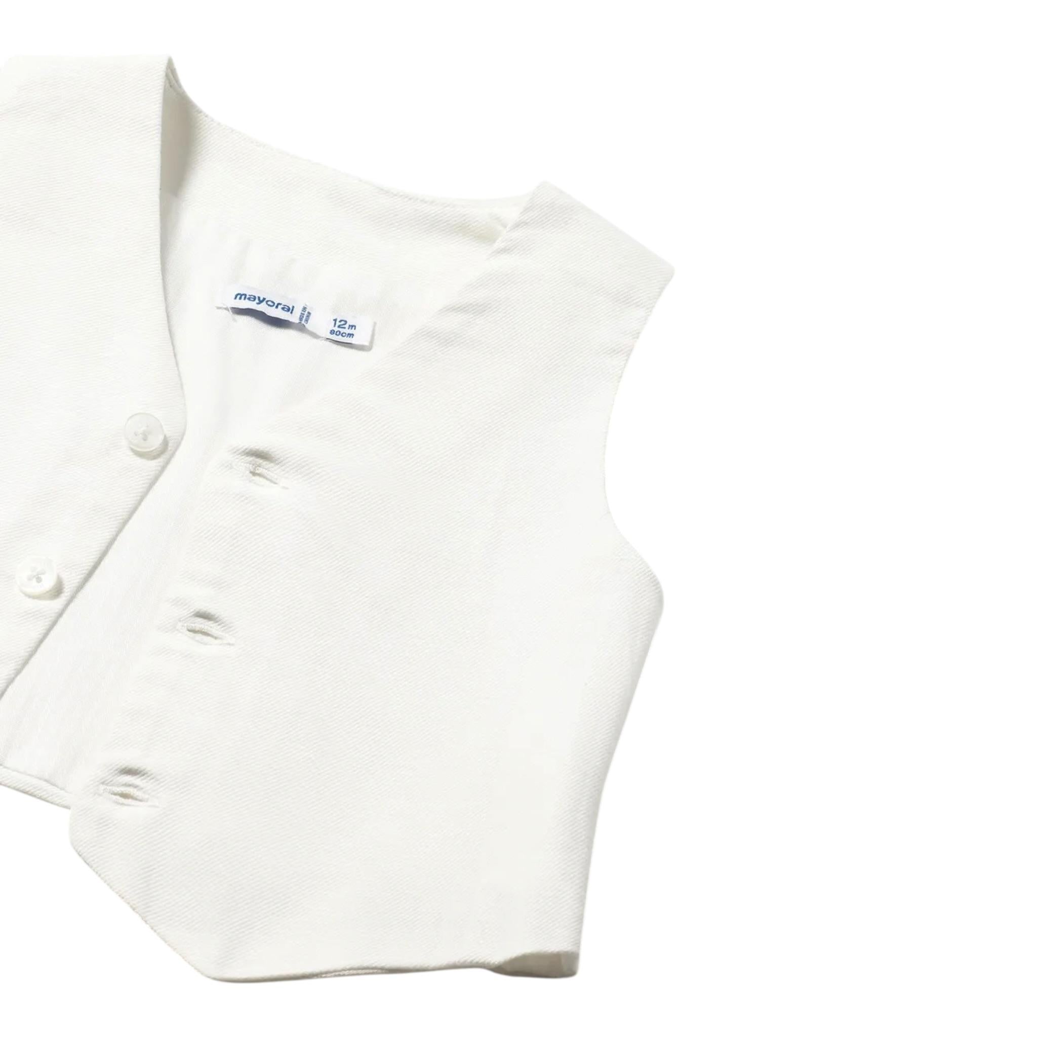 Mayoral Gilet tinta unita Panna per Bambino 1303JX PANNA MAYORAL 