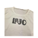 LIU JO shirt girocollo tinta unita con stampa Bianco per Bambina GF4094X BIANCO LIU JO 