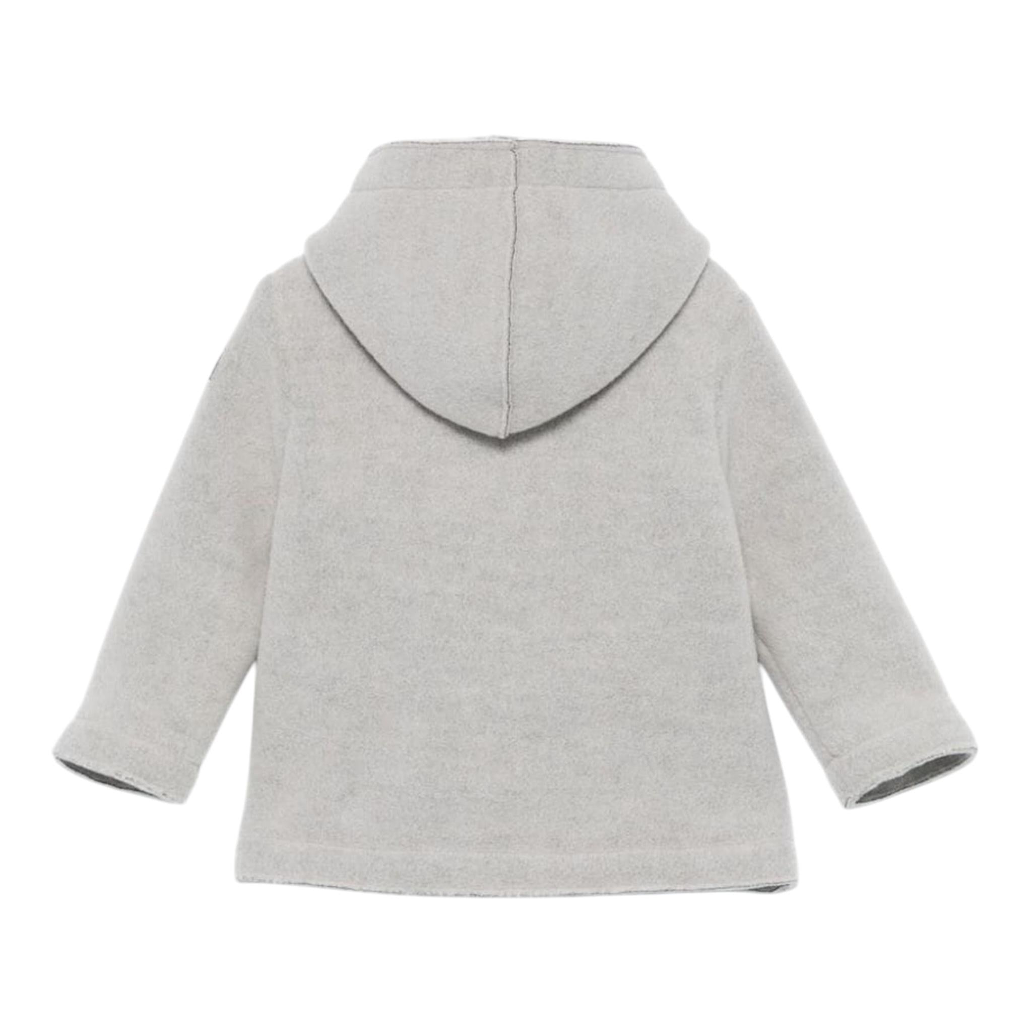 IL GUFO cappotto tinta unita con cappuccio Grigio per Neonato A24GM365N0041 GRIGIO IL GUFO 