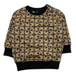 JOHN RICHMOND felpa chiusa girocollo fantasia logo Nero/beige per Neonato RIA25048FE NERO/BEIGE JOHN RICHMOND 