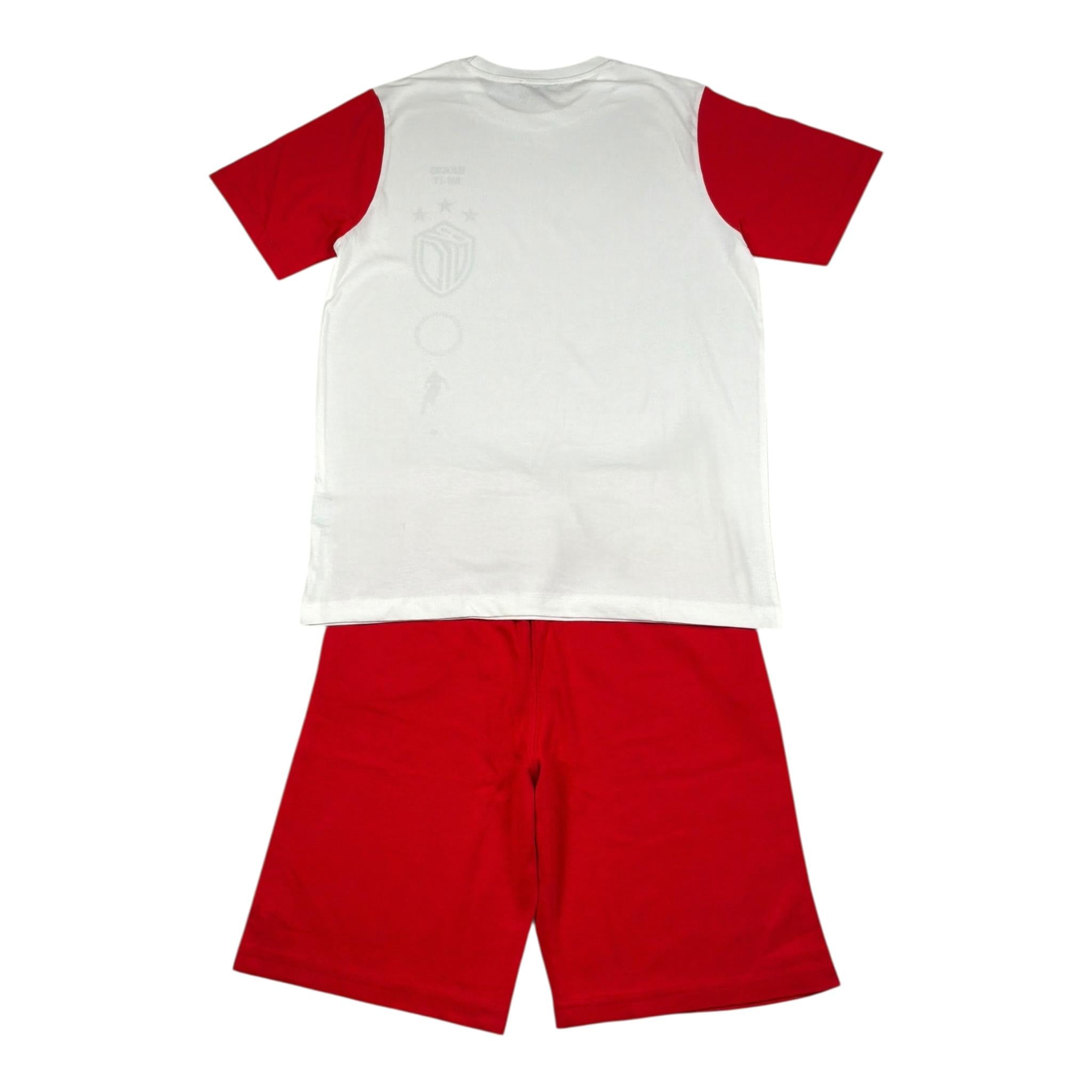 Bikkembergs Completo 2 Pezzi T-Shirt-Bermuda per Bambino BK3227X BIANCO/ROSSO BiKKEMBERGS 