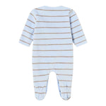 MAYORAL tutina tinta unita con stampa a righe Azzurro per Neonato 2754 AZZURRO MAYORAL 