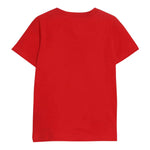 Emporio Armani T-Shirt Girocollo Tinta Unita con Logo per Bambino 966500 ROSSO EMPORIO ARMANI 