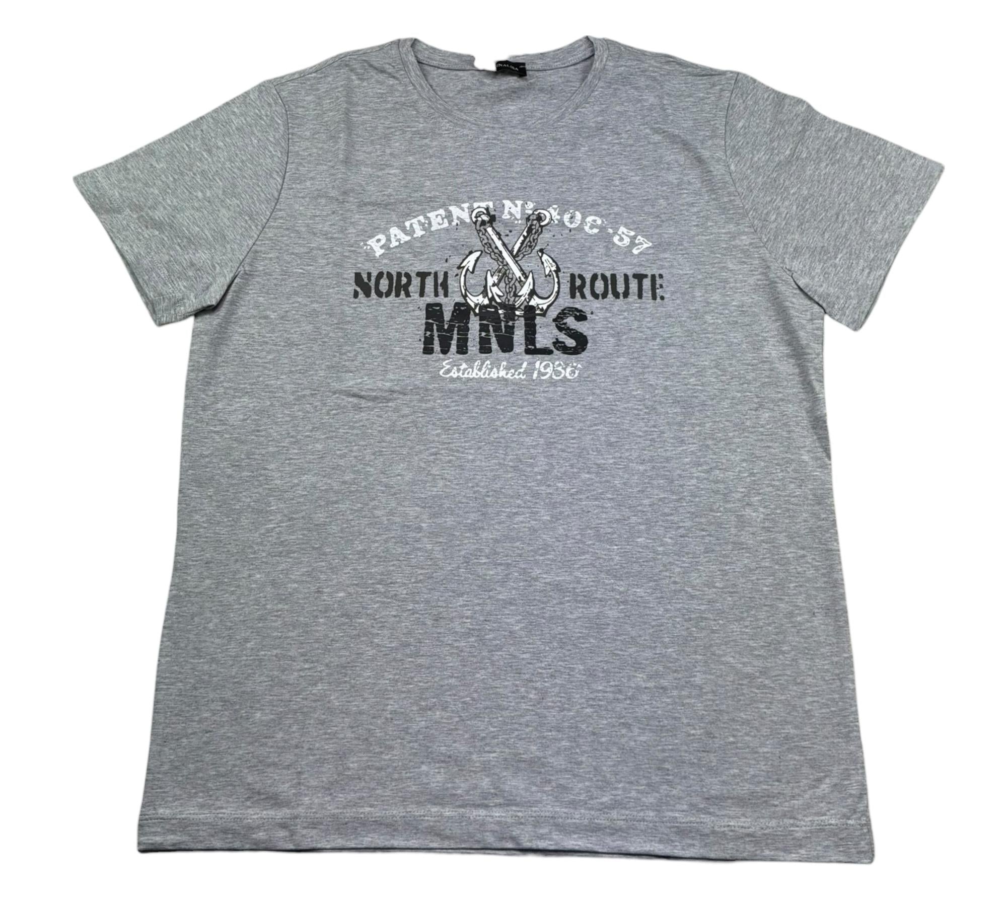 Monnalisa T-Shirt Girocollo Tinta Unita con Stampa per Bambino 255604 GRIGIO MONNALISA 