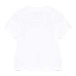 Moschino T-Shirt Girocollo Tinta Unita con Stampa per Neonato MUM045 BIANCO MOSCHINO 