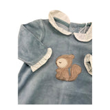 MAYORAL tutina manica lunga tinta unita in ciniglia Azzurro per Neonato 2777 AZZURRO MAYORAL 