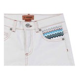 Missoni Bermuda Einfarbig Mit Verstellbarer Taille Creme Für Jungen