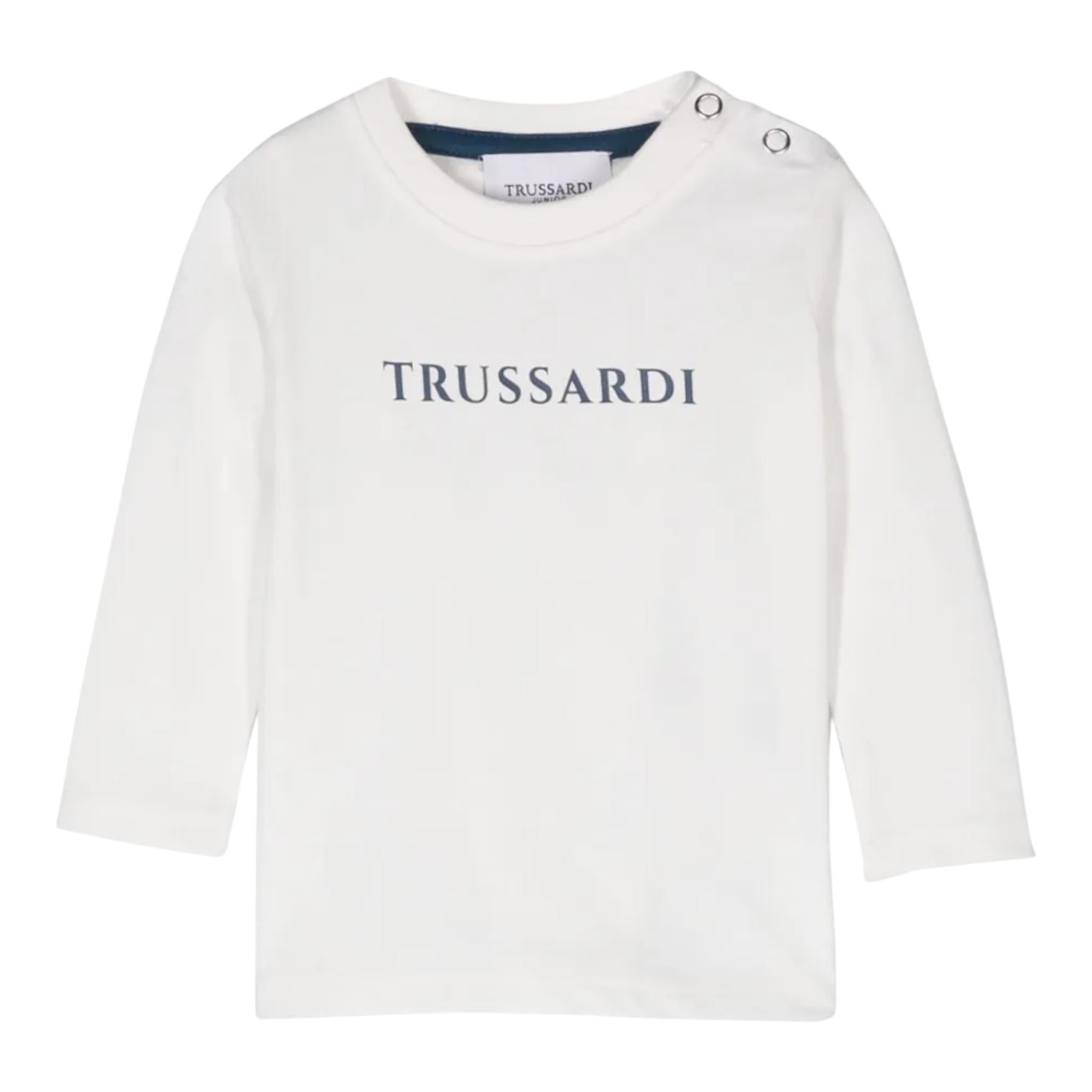 TRUSSARDI shirt girocollo tinta unita Bianco per Neonato TIA24085TSX BIANCO TRUSSARDI 
