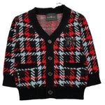 JOHN RICHMOND cardigan stampa fantasia Nero/rosso per Neonato RIA25033CD NERO/ROSSO JOHN RICHMOND 