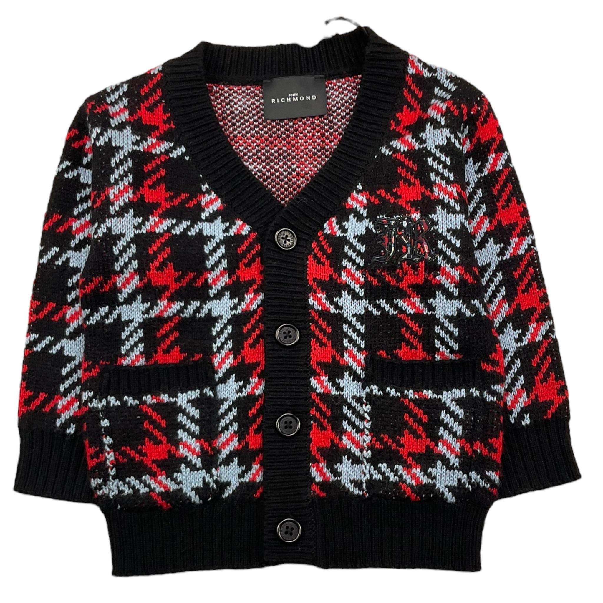 JOHN RICHMOND cardigan stampa fantasia Nero/rosso per Neonato RIA25033CD NERO/ROSSO JOHN RICHMOND 