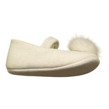 PETIT ballerina tinta unita con pon pon Panna per Neonata SCRPTP PANNA PETIT 