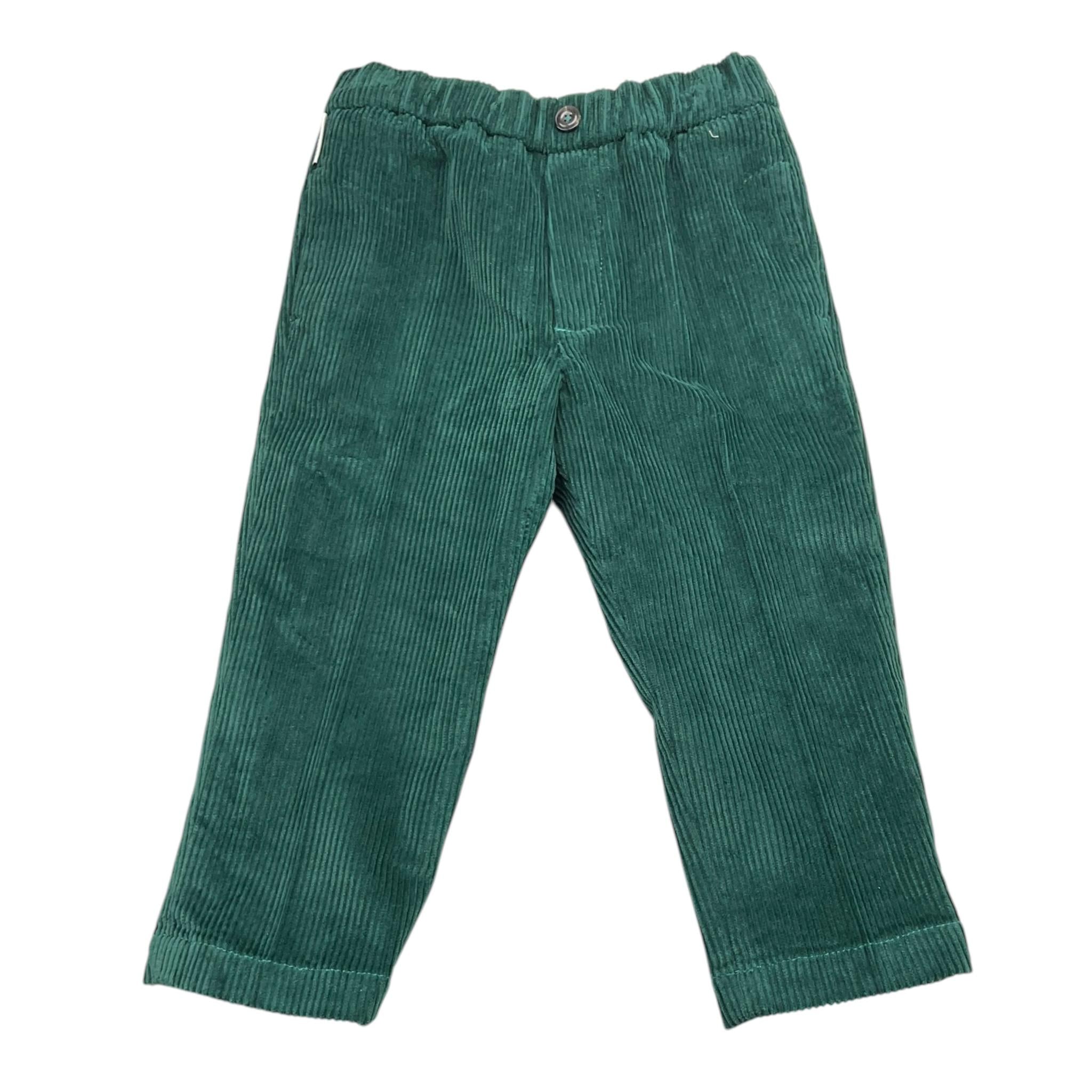 MICHAEL COAL pantalone tinta unita a costine Verde per Neonato 020171N VERDE MICHAEL COAL 