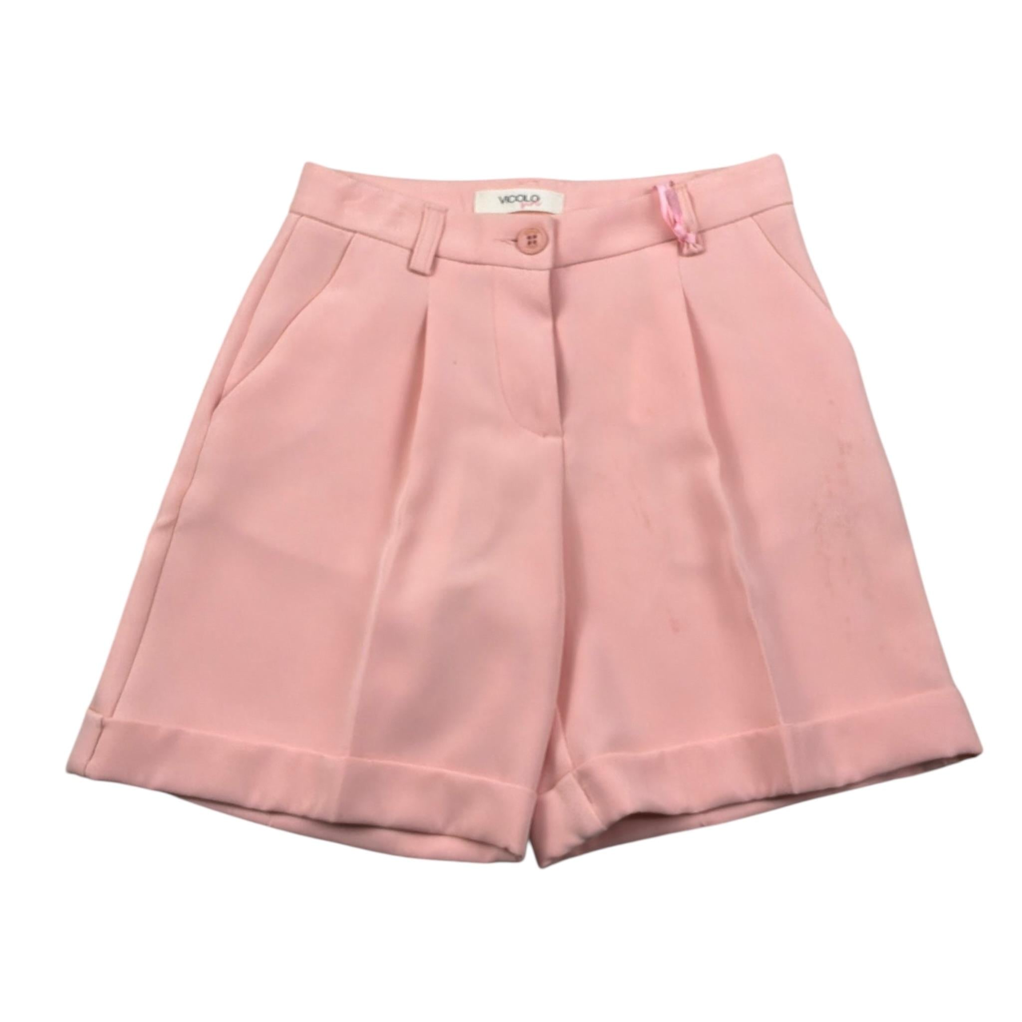 Vicolo Short Tinta Unita con Girovita Regolabile per Bambina 3146S00089 ROSA VICOLO 