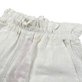 Kaos Short Tinta Unita con Elastico In Vita per Bambina KS193 BIANCO KAOS 