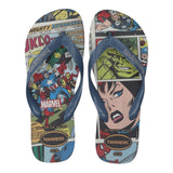 Havaianas Flip-Flops, einfarbig, mit Marvel-Blau-Muster für Jungen