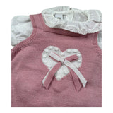 Marlu' Completo 2 Pezzi Camicia-Pagliaccetto per Neonata EB2630 ROSA/BIANCO MARLU' 