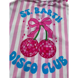 Saint Barth Costume Intero Fantasia A Righe per Bambina CAROL BIANCO/ROSA SAINT BARTH 