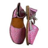 Colors Of California – Rosa Glitzer-Espadrilles in Volltonfarbe für Mädchen