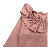 BABIDU body manica lunga tinta unita Rosa per Neonata BODY2 ROSA BABIDU 