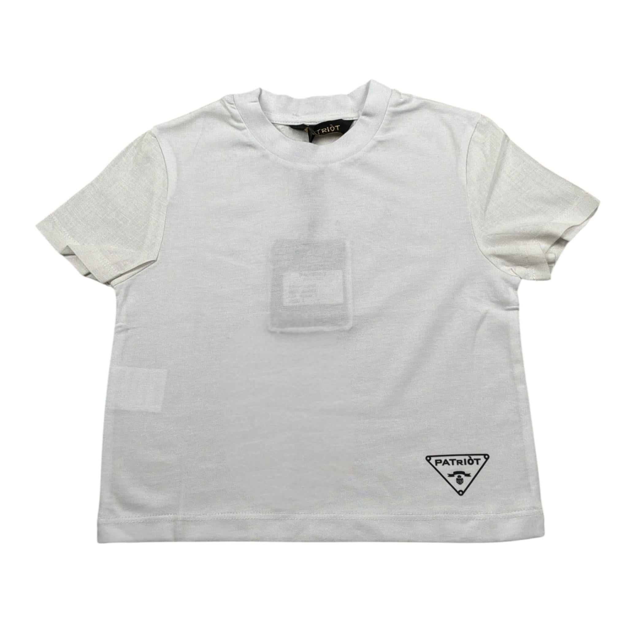 Patriot T-Shirt Girocollo tinta unita Bianco per Neonato TS013 BIANCO PATRIOT 