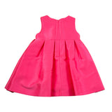 Abel & Lula Abito Giromanica Tinta Unita con Applicazioni per Bambina 5019X FUXIA ABEL & LULA 