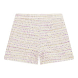 Guess Shorts Einfarbig Mit Mikro-Applikationen In Rosa Strick Für Mädchen