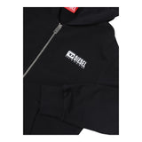 Diesel Felpa Tinta Unita con Zip E Cappuccio per Bambino J02039 NERO DIESEL 