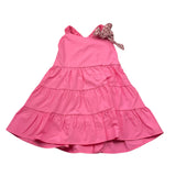 U+È Abito Tinta Unita con Applicazione Fiocco per Neonata UE1709 ROSA U+è 