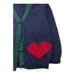 LE BEBE' cardigan tinta unita con ricamo cuori Blu per Neonata LBG6159 BLU LE BEBE' 