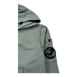 C.P. Company Felpa con Zip E Cappuccio Tinta Unita per Bambino CMF00Q VERDE C.P. COMPANY 