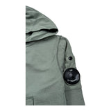 C.P. Company Felpa con Zip E Cappuccio Tinta Unita per Bambino CMF00Q VERDE C.P. COMPANY 